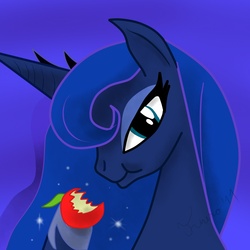 Size: 1000x1000 | Tagged: safe, artist:twero, princess luna, pony, g4, female, solo