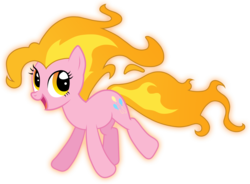 Size: 5114x3770 | Tagged: safe, artist:jennieoo, pinkie pie, earth pony, elemental, fire pony, pony, ponyta, g4, absurd resolution, alternate eye color, element of fire, female, fire head, mane 6 elementals, mane of fire, mare, open mouth, orange eyes, show accurate, simple background, smiling, transparent background, vector