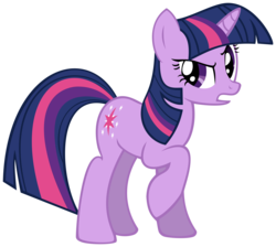 Size: 10000x8963 | Tagged: safe, artist:ryoki-fureaokibi, twilight sparkle, pony, unicorn, g4, absurd resolution, female, mare, raised hoof, simple background, skeptical, solo, transparent background, unicorn twilight, vector