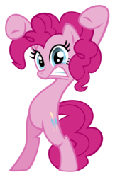 Size: 2591x4000 | Tagged: safe, artist:ryoki-fureaokibi, pinkie pie, earth pony, pony, bridle gossip, g4, belly, bipedal, evil enchantress, female, high res, mare, round belly, simple background, solo, transparent background, vector, watch out