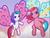 Size: 640x480 | Tagged: safe, screencap, heart bright, star flight, pony, a very pony place, g3, two for the sky, duo, duo female, fairy wings, female, flying, mare, wings, worried