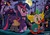 Size: 3508x2480 | Tagged: safe, artist:jowyb, spike, twilight sparkle, g4, clown, costume, nightmare night, toonstruck, ultimate book of spells
