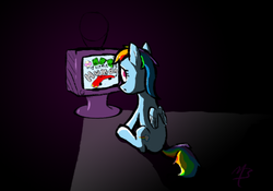 Size: 741x519 | Tagged: safe, artist:beepin, rainbow dash, g4, humie, my little human