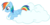 Size: 4000x1967 | Tagged: safe, artist:stinkehund, rainbow dash, pony, g4, cloud, female, simple background, solo, transparent background, vector