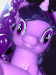 Size: 1944x2592 | Tagged: safe, twilight sparkle, pony, unicorn, g4, creepy, derp, face of mercy, irl, merchandise, photo, solo, soon, tonight you, toy