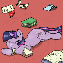 Size: 2112x2088 | Tagged: safe, artist:the-pencil-pegasus, twilight sparkle, g4, sleeping