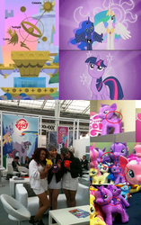 Size: 886x1409 | Tagged: safe, edit, edited screencap, screencap, princess celestia, princess luna, twilight sparkle, alicorn, pony, g4, season 3, the crystal empire, irl, photo, speculation, toy