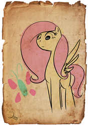 Size: 748x1067 | Tagged: safe, artist:swomswom, fluttershy, pony, g4, cutie mark, female, solo