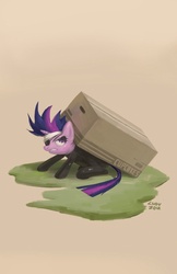 Size: 495x765 | Tagged: safe, artist:chowdown, twilight sparkle, pony, g4, box, female, future twilight, solo