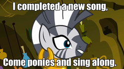 Size: 1280x715 | Tagged: safe, zecora, zebra, g4, caption, image macro, the boondocks