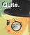 Size: 202x234 | Tagged: safe, applejack, g4, classy, hat, image macro, monocle, quite, reaction image, top hat