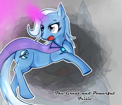 Size: 948x817 | Tagged: safe, artist:kitsunekotaro, trixie, pony, unicorn, g4, female, magic, mare, solo