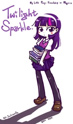 Size: 700x1181 | Tagged: safe, artist:junkiemilk, twilight sparkle, human, g4, female, humanized, solo