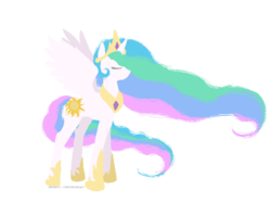 Size: 800x600 | Tagged: safe, artist:misshikari, princess celestia, pony, g4, female, solo