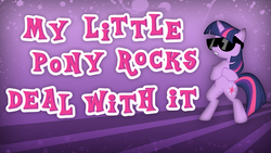 Size: 1920x1080 | Tagged: safe, artist:dipi11, twilight sparkle, pony, g4, bipedal, deal with it, sunglasses, vector, wallpaper