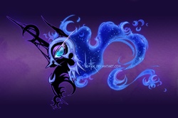 Size: 900x597 | Tagged: safe, artist:neofox, nightmare moon, pony, g4
