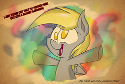 Size: 1305x870 | Tagged: safe, artist:epulson, derpy hooves, pegasus, pony, g4, female, mare, solo, wat