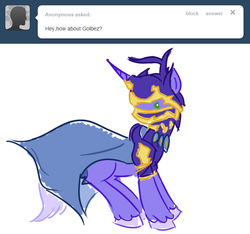 Size: 656x615 | Tagged: safe, artist:ask-the-fantasy-ponies, armor, ask, final fantasy, final fantasy iv, golbez, ponified, tumblr