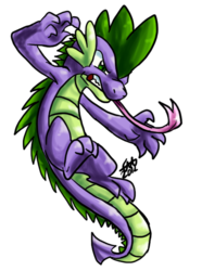 Size: 478x644 | Tagged: safe, artist:fizzy-dog, spike, dragon, g4, male, simple background, solo, tongue out, transparent background