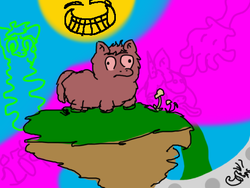 Size: 477x359 | Tagged: safe, artist:aichi, fluffy pony, drugs, hallucination, magic mushrooms