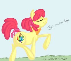 Size: 678x578 | Tagged: safe, artist:the-notes-of-amber, apple bloom, g4, 30 minute art challenge, older