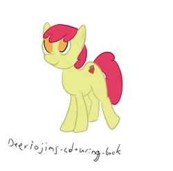 Size: 508x502 | Tagged: safe, artist:deeriojim, apple bloom, g4, 30 minute art challenge, older