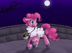 Size: 962x709 | Tagged: safe, artist:whiteraven4, pinkie pie, sheep, g4, costume