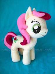 Size: 500x667 | Tagged: safe, artist:sequinjar, roseluck, pony, g4, irl, photo, plushie, solo