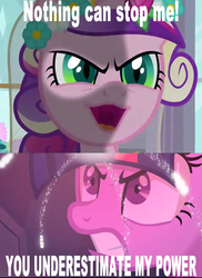 Size: 622x854 | Tagged: safe, edit, edited screencap, screencap, princess cadance, queen chrysalis, twilight sparkle, a canterlot wedding, g4, fake cadance, star wars, star wars: revenge of the sith, twilight is anakin