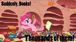 Size: 680x380 | Tagged: safe, pinkie pie, g4, image macro, suddenly