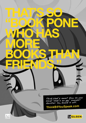 Size: 936x1338 | Tagged: safe, twilight sparkle, g4, insult, male, parody, poster, public service announcement, text