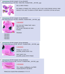 Size: 865x994 | Tagged: safe, pinkie pie (g3), g3, g3.5, /mlp/, 4chan, 4chan screencap, female, hasbro, irl, meme, photo, toy, wat