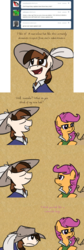 Size: 1000x2976 | Tagged: safe, artist:eliwood10, pipsqueak, scootaloo, ask captain pipsqueak, g4, ask, comic