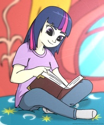 Size: 500x600 | Tagged: safe, artist:mixermike622, twilight sparkle, human, g4, humanized, solo