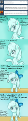 Size: 750x3225 | Tagged: safe, artist:freefraq, oc, oc only, oc:shiny slime, goo pony, original species, ask, bow, comic, slime, tumblr