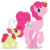 Size: 5000x5000 | Tagged: safe, artist:choochootrannysaurus, artist:parttimebrony, apple bloom, pinkie pie, earth pony, pony, g4, absurd resolution, apple, chef's hat, female, filly, foal, hat, mare, simple background, transparent background