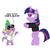 Size: 1500x1500 | Tagged: safe, artist:theshadowdude1031, spike, twilight sparkle, g4, frankenstein's monster