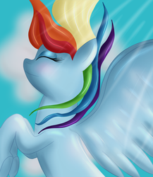 Size: 900x1035 | Tagged: safe, artist:nsslayer, rainbow dash, g4, windswept mane