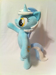 Size: 1936x2592 | Tagged: safe, artist:planetplush, lyra heartstrings, pony, g4, irl, photo, plushie, posable, solo