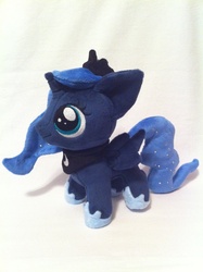 Size: 1936x2592 | Tagged: safe, artist:planetplush, princess luna, pony, g4, female, filly, irl, photo, plushie, solo, woona, younger