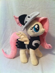 Size: 1936x2592 | Tagged: safe, artist:planetplush, fluttershy, private pansy, pony, g4, armor, irl, outfit, photo, plushie, smiling, solo