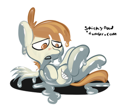 Size: 483x428 | Tagged: safe, artist:stickypad, featherweight, goo pony, original species, g4, 30 minute art challenge, male, solo