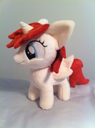Size: 1936x2592 | Tagged: safe, artist:planetplush, oc, oc only, oc:fausticorn, pony, female, filly, irl, lauren faust, photo, plushie, solo