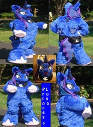 Size: 576x792 | Tagged: safe, artist:dukewolf40, artist:shaggygriffon, princess luna, g4, fursuit, irl, photo