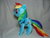 Size: 900x675 | Tagged: safe, artist:planetplush, rainbow dash, pegasus, pony, g4, female, irl, mare, photo, plushie, simple background, solo, white background