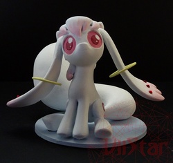 Size: 750x709 | Tagged: safe, artist:viistar, craft, customized toy, incubator (species), irl, kyubey, photo, ponified, puella magi madoka magica, statue, toy