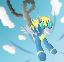 Size: 3313x3193 | Tagged: safe, artist:041744, derpy hooves, pegasus, pony, g4, female, high res, mare, wonderbolts uniform