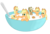 Size: 1280x867 | Tagged: safe, artist:041744, applejack, earth pony, pony, g4, apple jacks, applestare, breakfast, cereal, female, jackletree, liar face, liarjack, mare, multeity, pun, simple background, transparent background