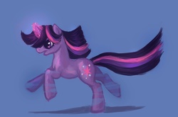 Size: 2151x1417 | Tagged: safe, artist:tracymod, twilight sparkle, pony, unicorn, g4, female, glowing horn, horn, mare, solo, unicorn twilight