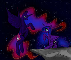 Size: 2360x2000 | Tagged: safe, artist:otakusquirrel, nightmare moon, princess luna, g4, high res